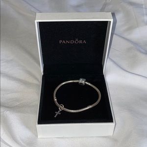 Pandora Bracelet with Cross Charm
